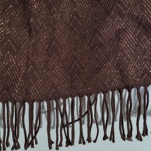 Brown Sparkly Scarf